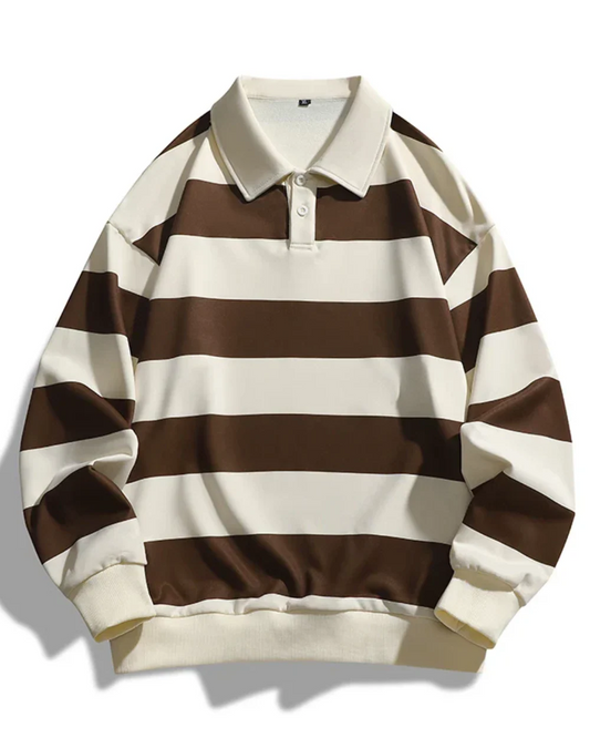 MAR|POLO CASUAL DE RAYAS PARA HOMBRE ESTILO URBANO - Ada Cepeda Shop