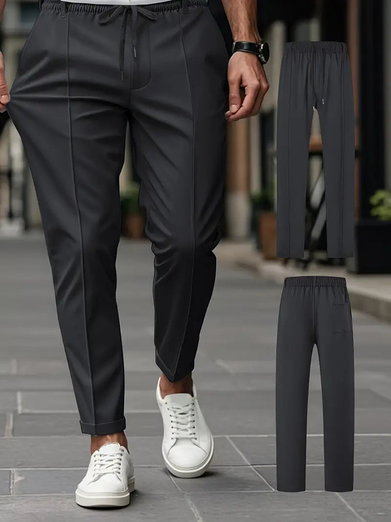 Crawford – Lässige Schlanke Passform Hose Mit Elastischem Bund - Ada Cepeda Shop