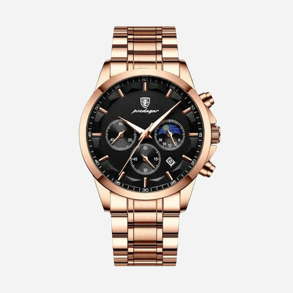 RELOJ PREMIUM DE ACERO NEGRO PARA HOMBRE - Ada Cepeda Shop