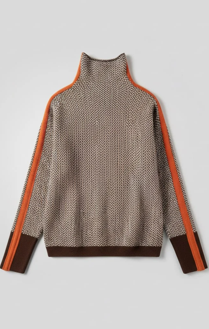 SUSANA|JERSEY DE CUELLO ALTO CON RAYAS - Ada Cepeda Shop