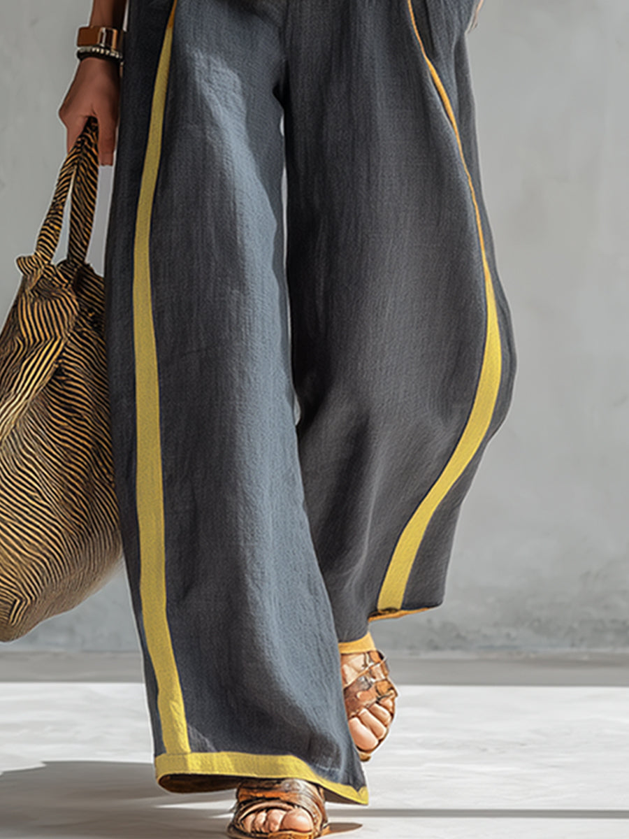 LEILA|CONJUNTO DE CHALECO Y PANTALONES