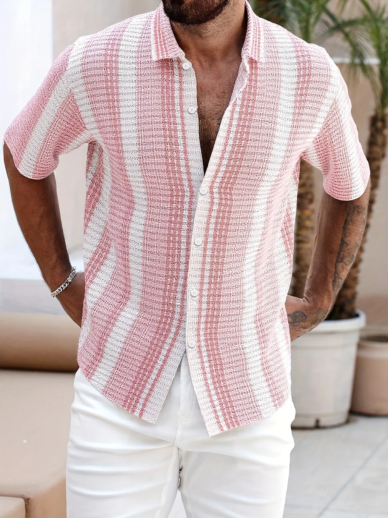 Avram – Lässiges Gestreiftes Hemd Mit Knöpfen - Ada Cepeda Shop