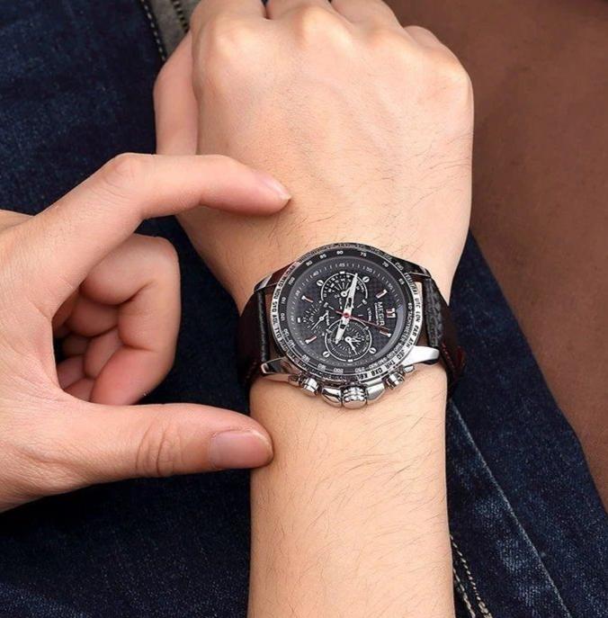 RELOJ DE HOMBRE DEPORTIVO CON DISEÑO CRONÓGRAFO - Ada Cepeda Shop