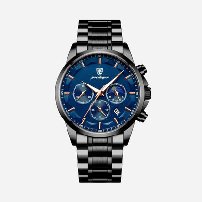 RELOJ PREMIUM DE ACERO NEGRO PARA HOMBRE - Ada Cepeda Shop