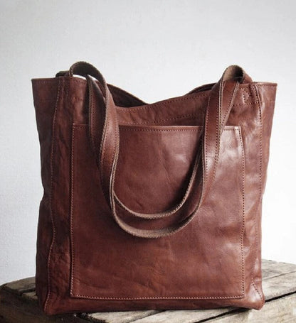 BOLSO DE CUERO ESTILO TOTE – DISEÑO CLÁSICO Y FUNCIONAL - Ada Cepeda Shop