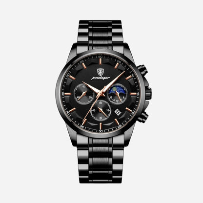 RELOJ PREMIUM DE ACERO NEGRO PARA HOMBRE - Ada Cepeda Shop