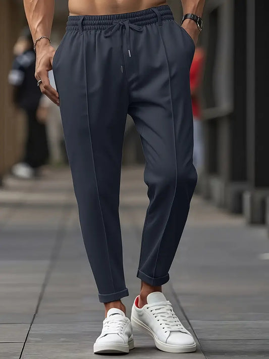 Crawford – Lässige Schlanke Passform Hose Mit Elastischem Bund - Ada Cepeda Shop