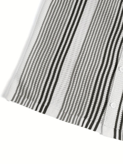 Avram – Lässiges Gestreiftes Hemd Mit Knöpfen - Ada Cepeda Shop