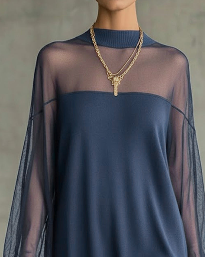 YATUN|VESTIDO HOLGADO TRANSPARENTE - Ada Cepeda Shop