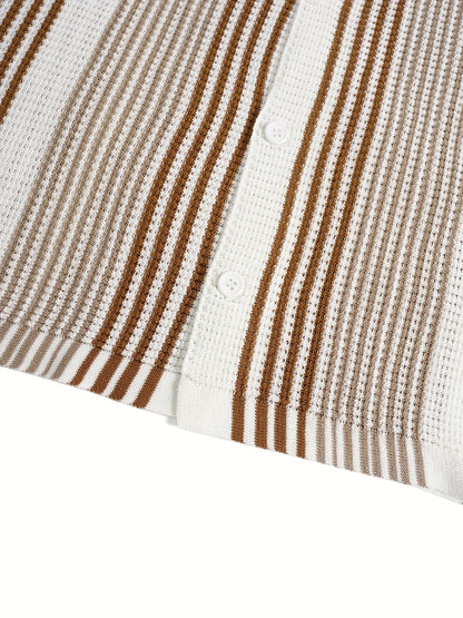 Avram – Lässiges Gestreiftes Hemd Mit Knöpfen - Ada Cepeda Shop