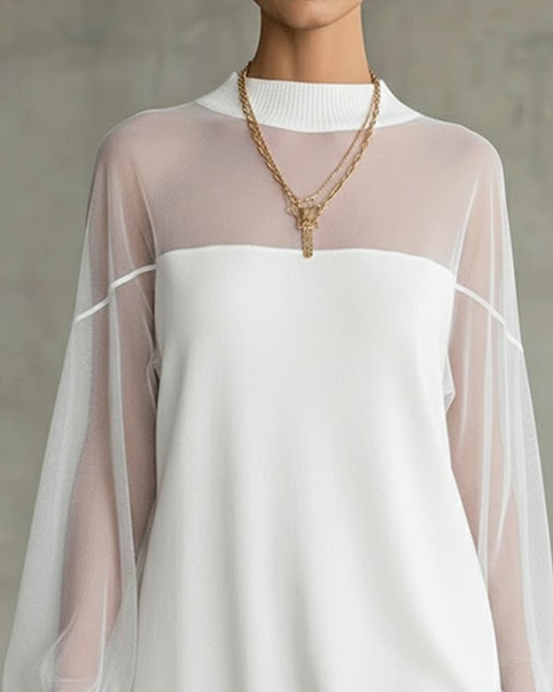 YATUN|VESTIDO HOLGADO TRANSPARENTE - Ada Cepeda Shop