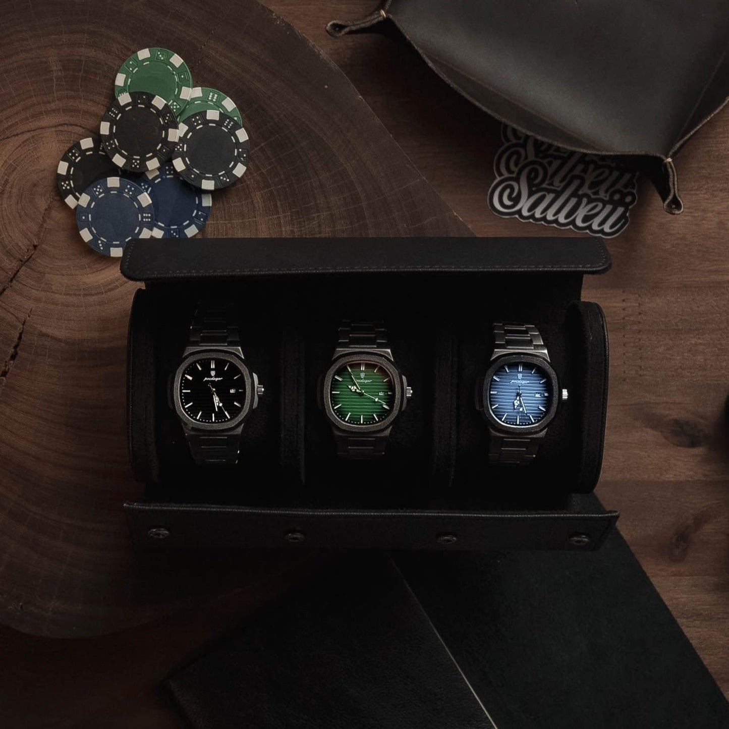 RELOJ ACERO LUXE HOMBRE – DISEÑO ELEGANTE CON ESFERA VERDE PREMIUM - Ada Cepeda Shop