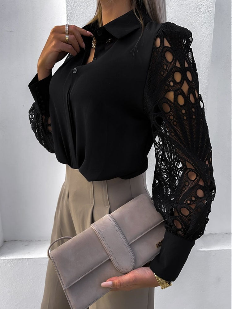 Hollow Out Blouse - Ada Cepeda Shop