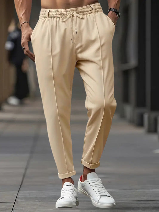 Crawford – Lässige Schlanke Passform Hose Mit Elastischem Bund - Ada Cepeda Shop