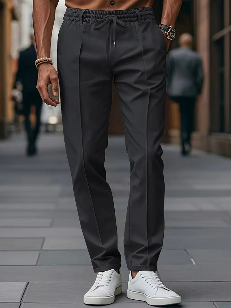 Crawford – Lässige Schlanke Passform Hose Mit Elastischem Bund - Ada Cepeda Shop