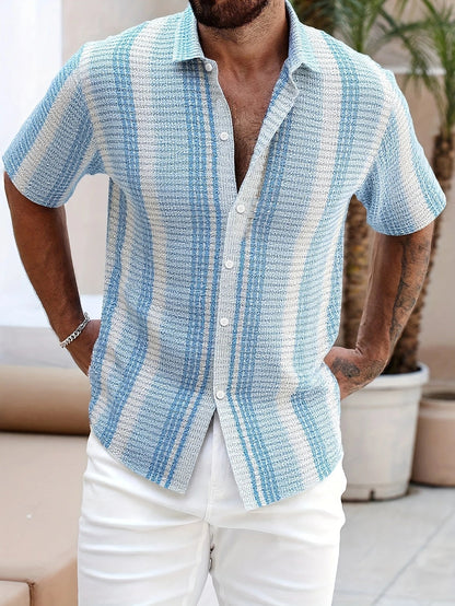 Avram – Lässiges Gestreiftes Hemd Mit Knöpfen - Ada Cepeda Shop