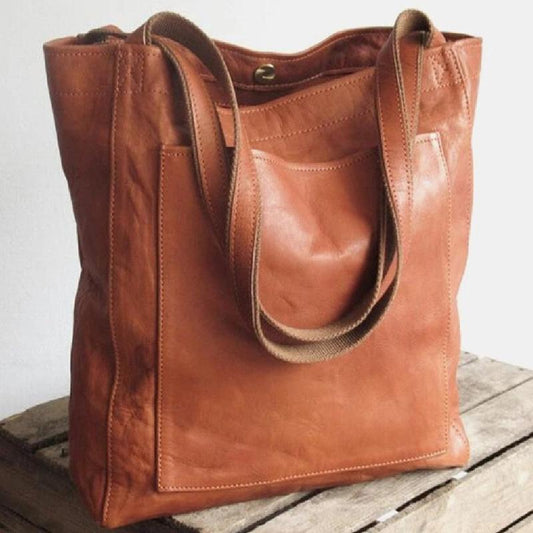 BOLSO DE CUERO ESTILO TOTE – DISEÑO CLÁSICO Y FUNCIONAL - Ada Cepeda Shop