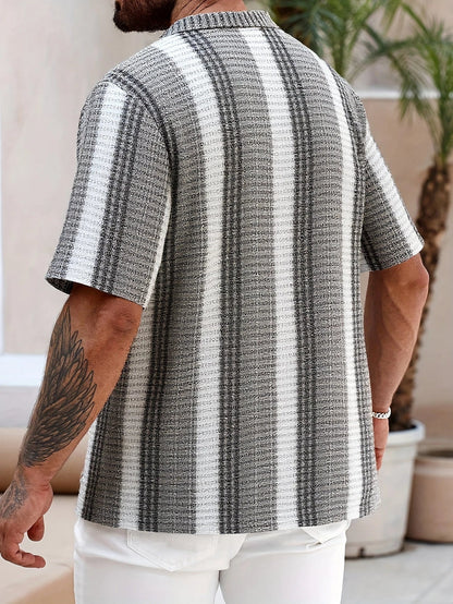 Avram – Lässiges Gestreiftes Hemd Mit Knöpfen - Ada Cepeda Shop