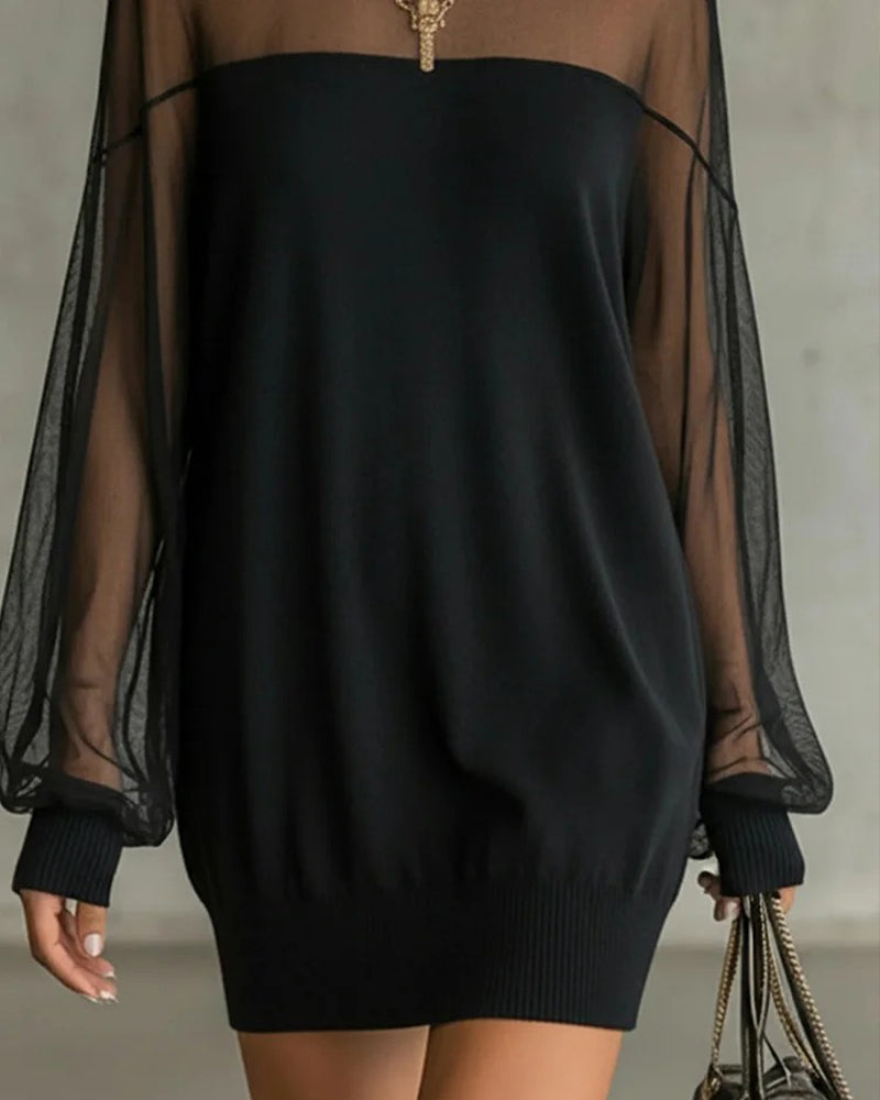 YATUN|VESTIDO HOLGADO TRANSPARENTE - Ada Cepeda Shop