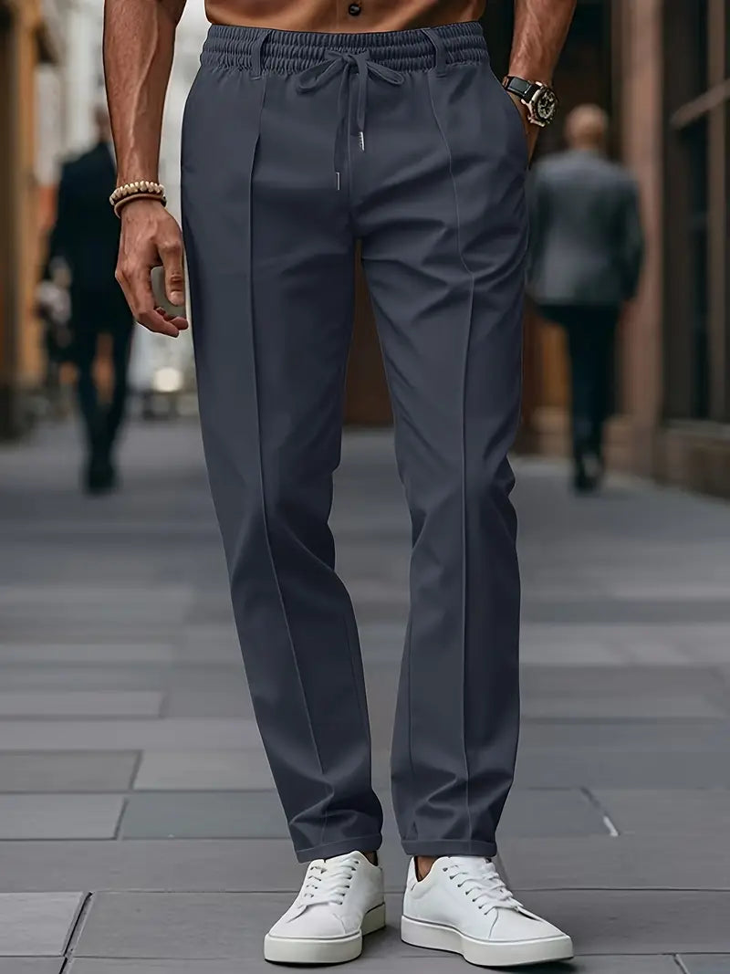 Crawford – Lässige Schlanke Passform Hose Mit Elastischem Bund - Ada Cepeda Shop