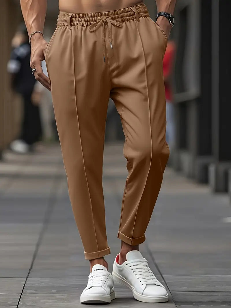 Crawford – Lässige Schlanke Passform Hose Mit Elastischem Bund - Ada Cepeda Shop