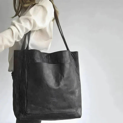 BOLSO DE CUERO ESTILO TOTE – DISEÑO CLÁSICO Y FUNCIONAL - Ada Cepeda Shop
