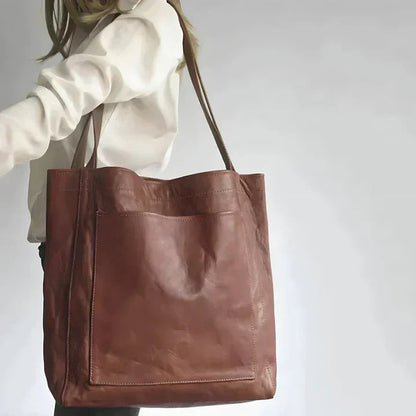 BOLSO DE CUERO ESTILO TOTE – DISEÑO CLÁSICO Y FUNCIONAL - Ada Cepeda Shop