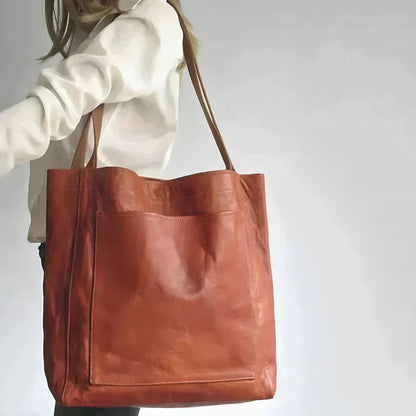 BOLSO DE CUERO ESTILO TOTE – DISEÑO CLÁSICO Y FUNCIONAL - Ada Cepeda Shop