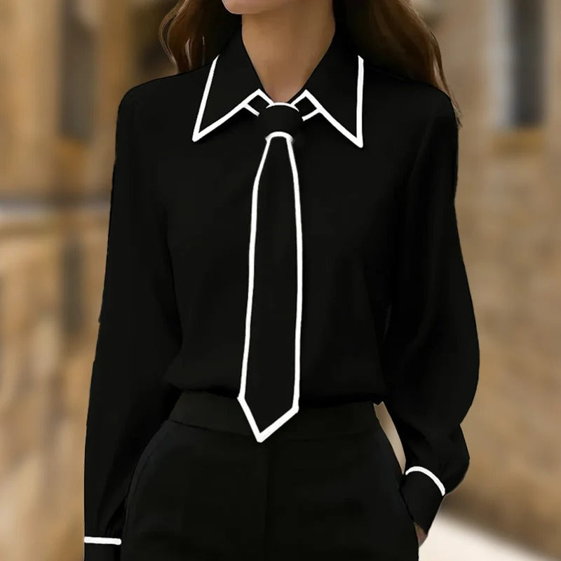 CARMEN|BLUSA CON CONTRASTE - Ada Cepeda Shop