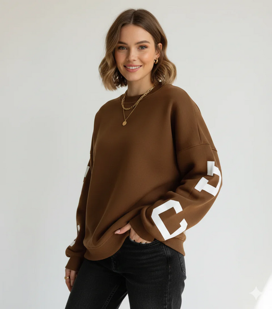 ALBA|SUDADERA OVERSIZE SUAVE - Ada Cepeda Shop