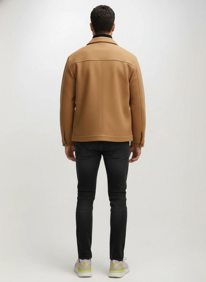 MIKELO|CHAQUETA MARRÓN ELEGANTE - Ada Cepeda Shop