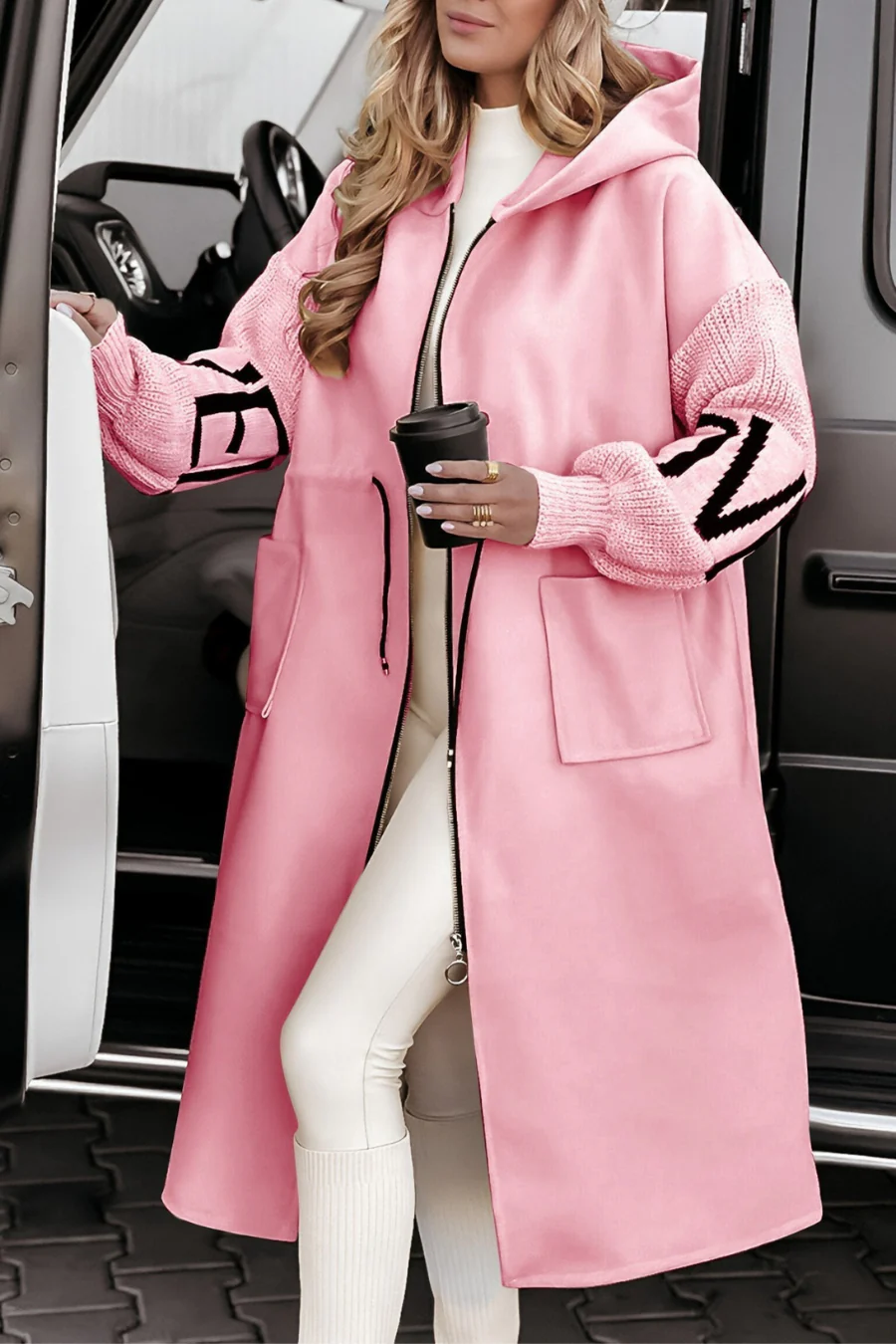 CANDY|CHAQUETA DE PUNTO CON CAPUCHA - Ada Cepeda Shop