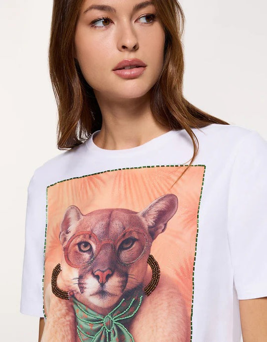 CAMISETA OVERSIZE “FASHION PUMA” – ELEGANCIA SALVAJE - Ada Cepeda Shop