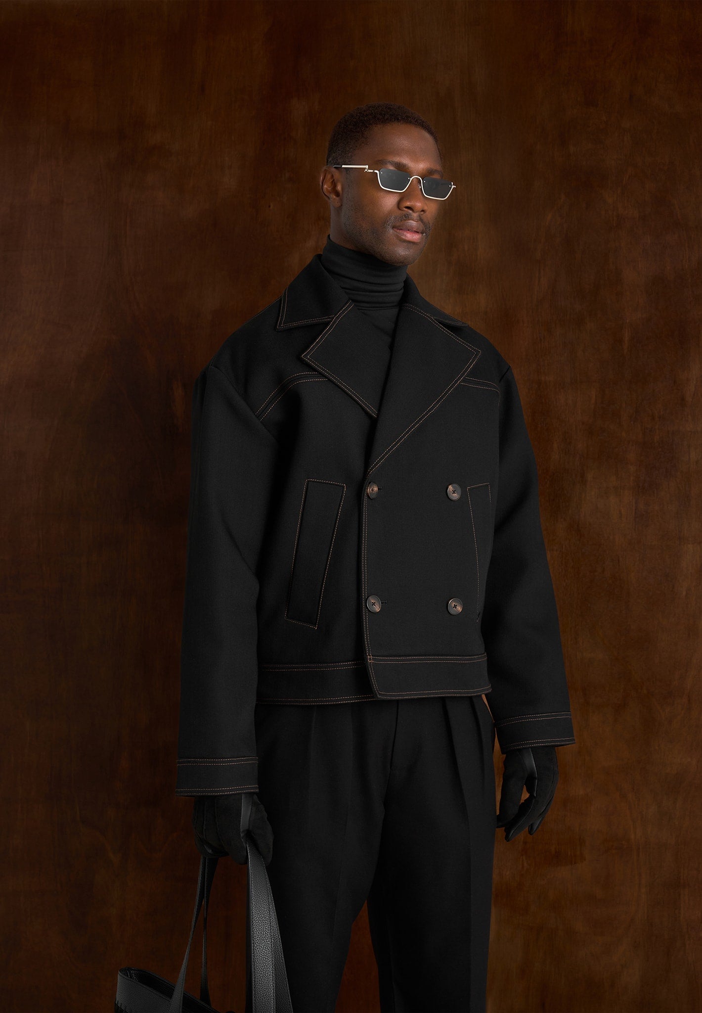 CHAQUETA CORTA CRUZADA DE ESTILO SASTRERO PARA HOMBRE - Ada Cepeda Shop