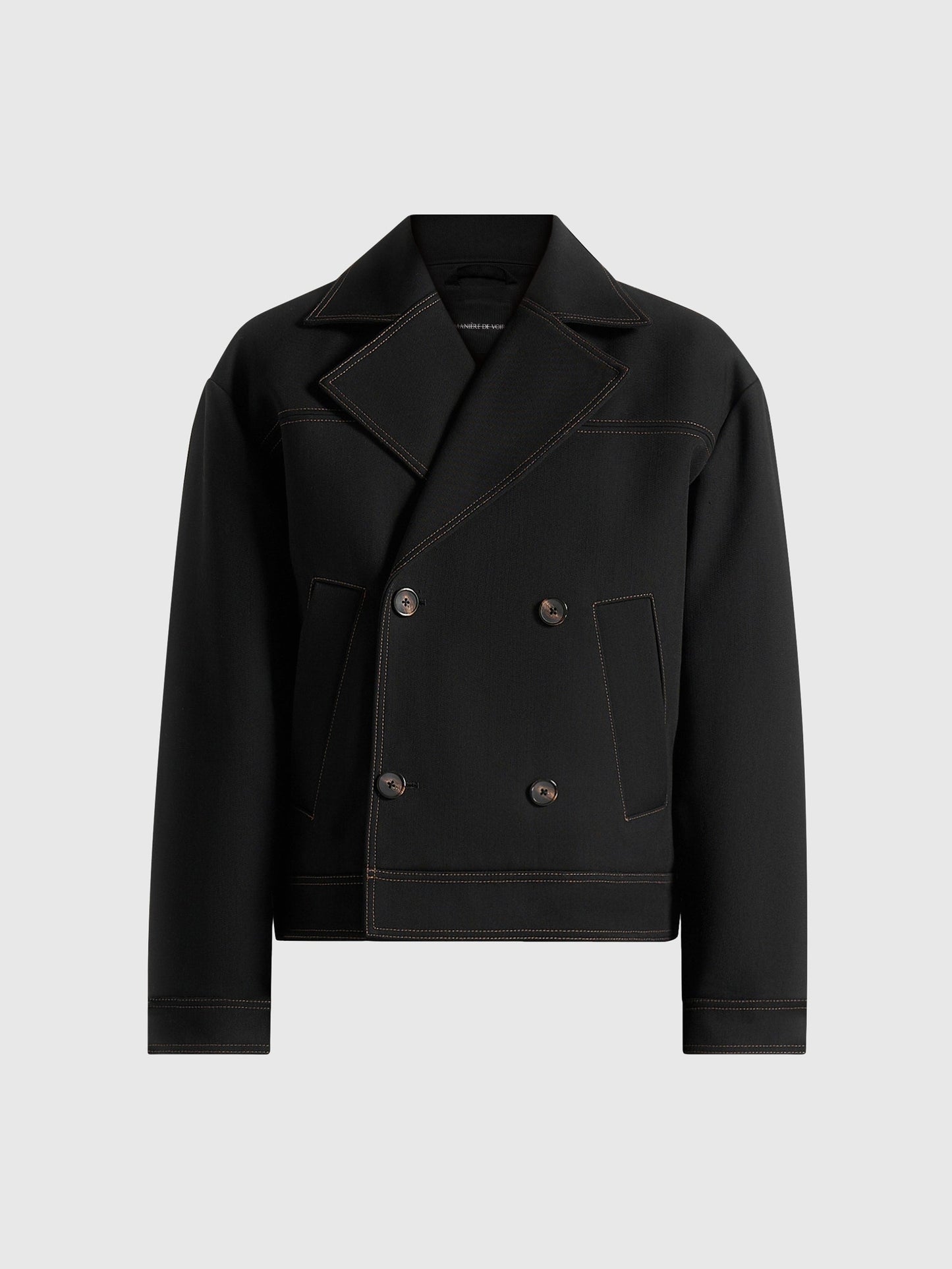 CHAQUETA CORTA CRUZADA DE ESTILO SASTRERO PARA HOMBRE - Ada Cepeda Shop