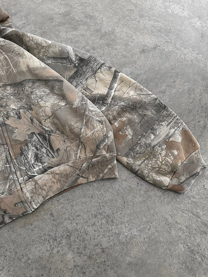 SUDADERA CROP CON CAPUCHA CAMUFLAJE Y CREMALLERA - Ada Cepeda Shop