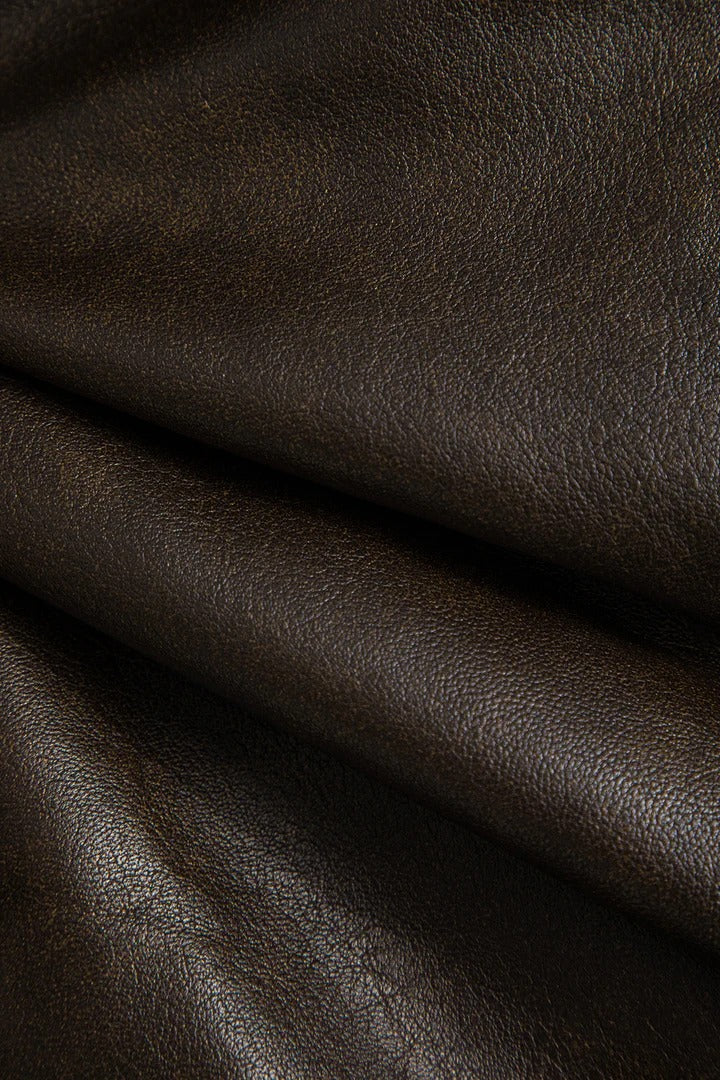 CHAQUETA DE CUERO SINTÉTICO CON BOTONES CRUZADOS - Ada Cepeda Shop