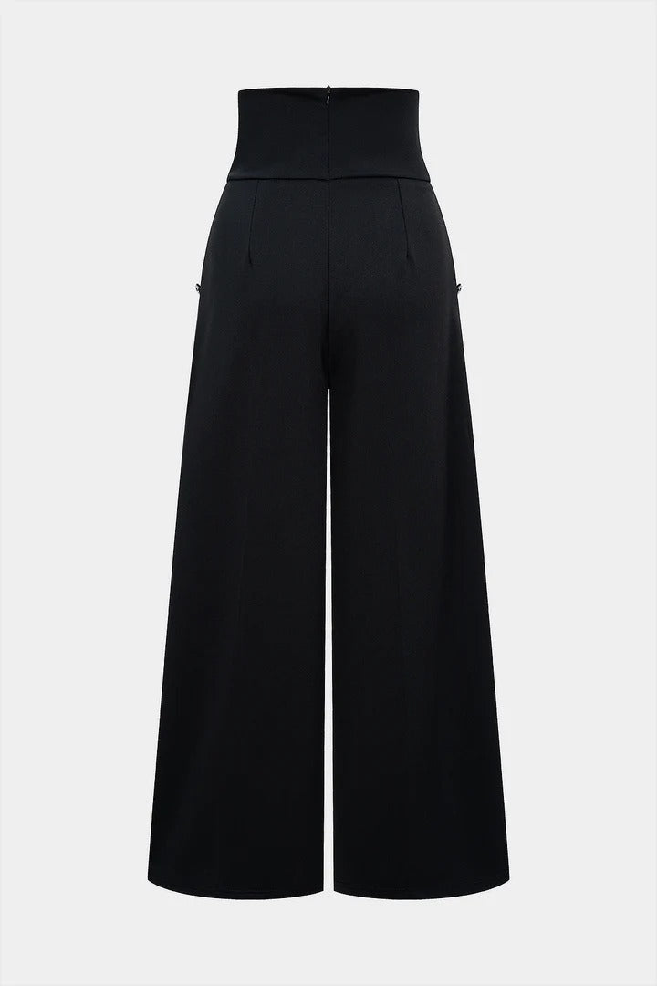 ANDREA|PANTALONES ANCHOS DE CINTURA ALTA - Ada Cepeda Shop