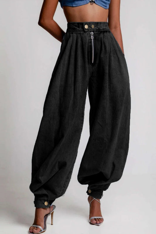 CLAIRE|PANTALON DE TIRO ALTO CON CREMALLERA - Ada Cepeda Shop