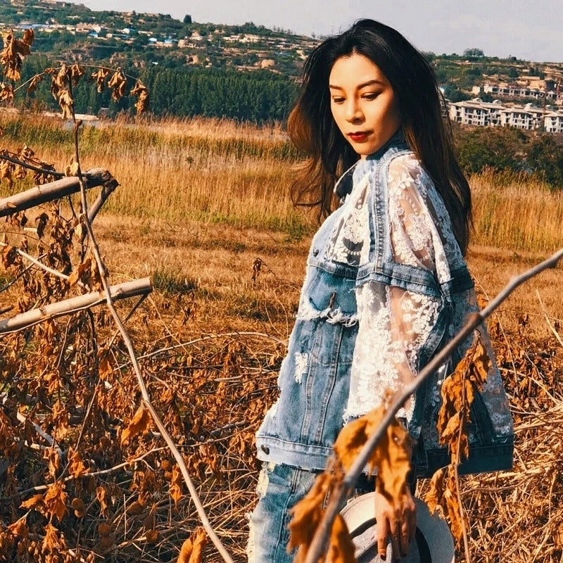 CHAQUETA VAQUERA DESHILACHADA - Ada Cepeda Shop