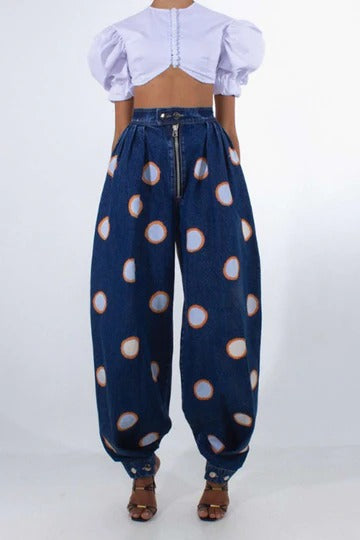 CLAIRE|PANTALON DE TIRO ALTO CON CREMALLERA - Ada Cepeda Shop