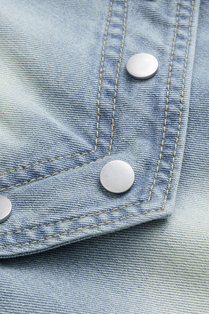 PANTALÓN JEANS WIDE LEG PATCHWORK DESGASTADO - Ada Cepeda Shop