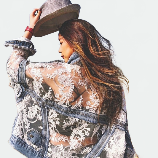 CHAQUETA VAQUERA DESHILACHADA - Ada Cepeda Shop