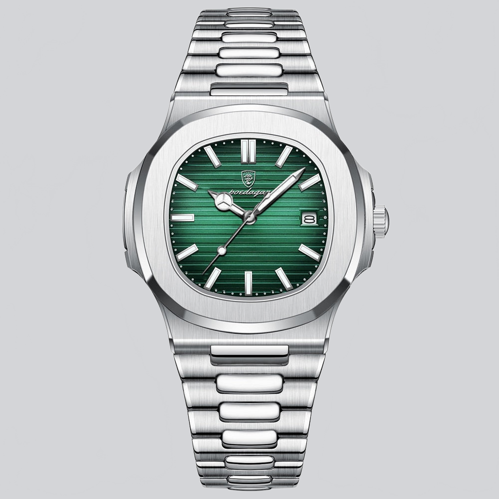 RELOJ ACERO LUXE HOMBRE – DISEÑO ELEGANTE CON ESFERA VERDE PREMIUM - Ada Cepeda Shop