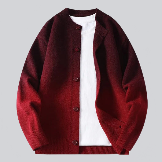 CÁRDIGAN DEGRADADO DE PUNTO CASUAL PARA HOMBRE - Ada Cepeda Shop