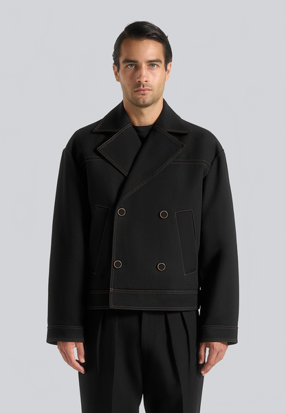 CHAQUETA CORTA CRUZADA DE ESTILO SASTRERO PARA HOMBRE - Ada Cepeda Shop