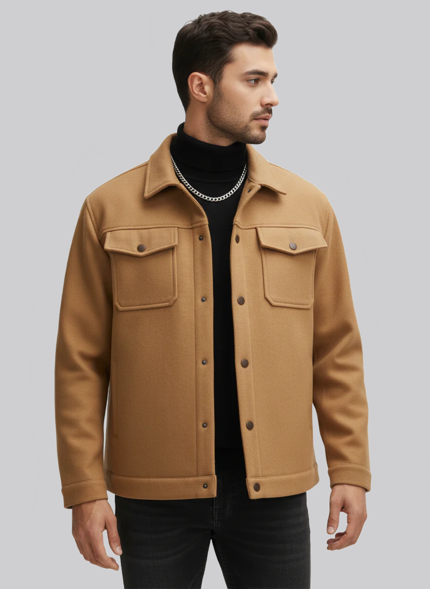 MIKELO|CHAQUETA MARRÓN ELEGANTE - Ada Cepeda Shop