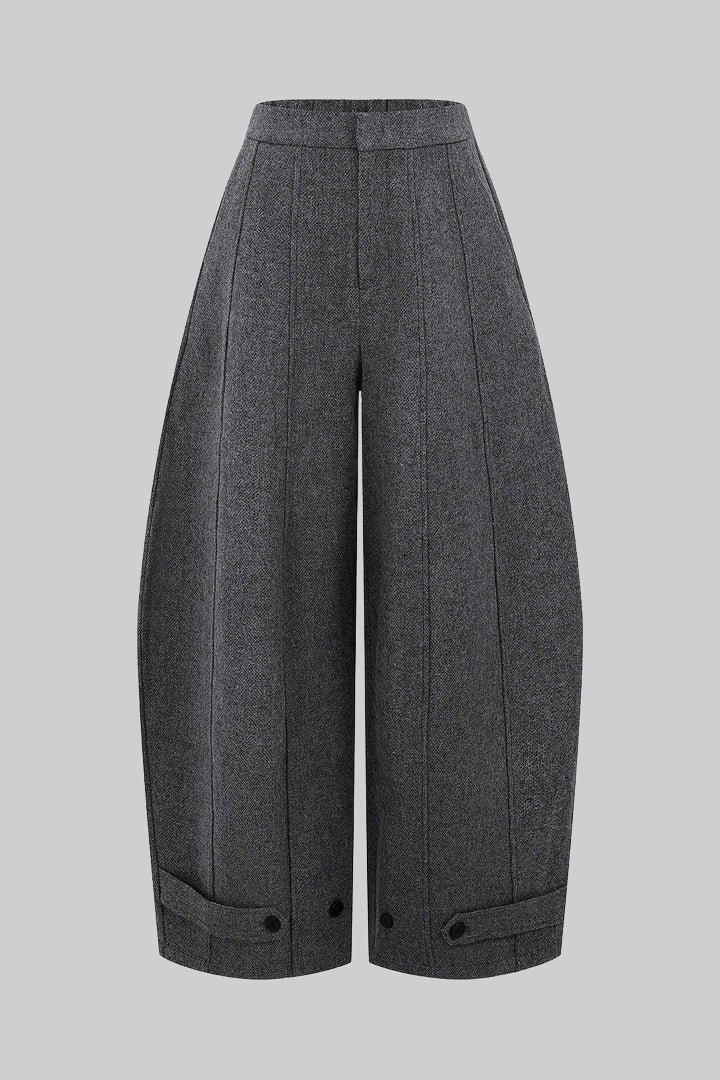 MARTINA|PANTALÓN ANCHO CON BOLSILLOS SÓLIDOS - Ada Cepeda Shop