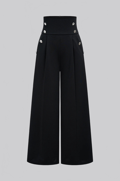 ANDREA|PANTALONES ANCHOS DE CINTURA ALTA - Ada Cepeda Shop