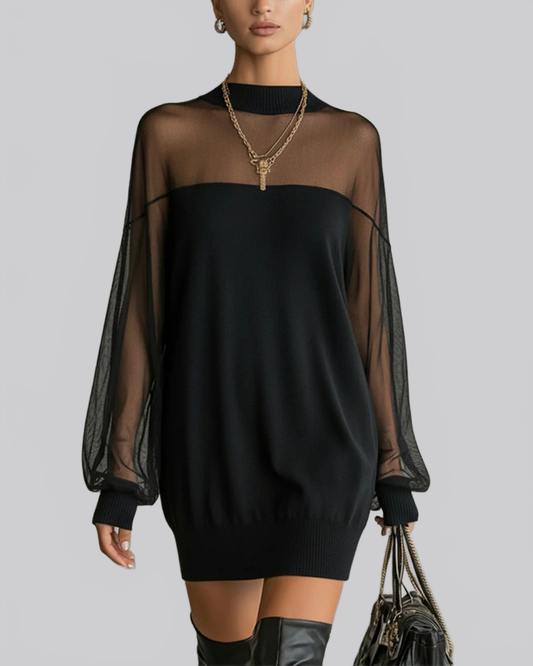 YATUN|VESTIDO HOLGADO TRANSPARENTE - Ada Cepeda Shop